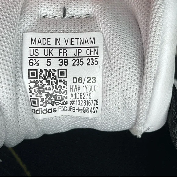 Adidas VL COURT 3.0 SHOES Black / White Size 6.5 - Picture 5 of 7